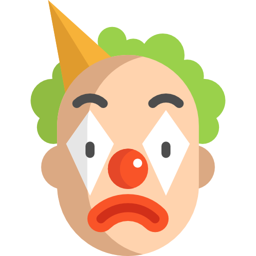 Clown Special Flat icon