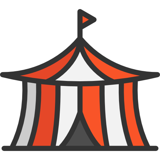 Tent Special Lineal color icon