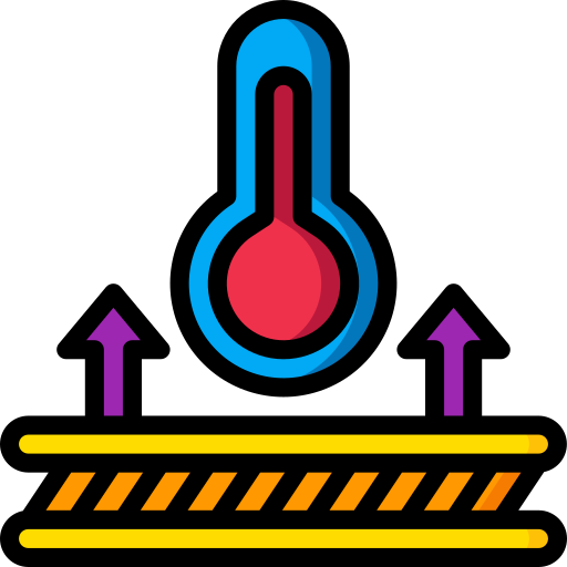 tela a prueba de calor icono gratis