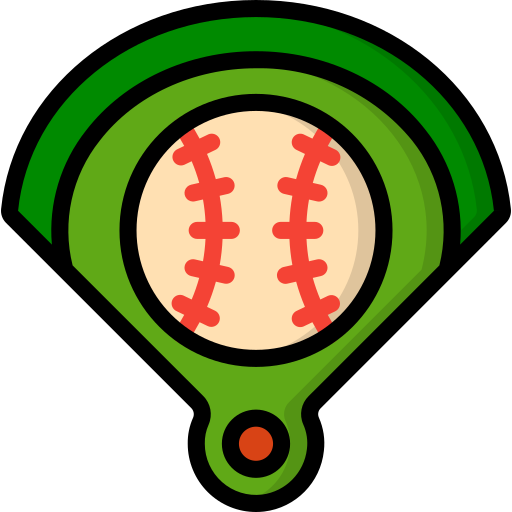 campo de béisbol icono gratis