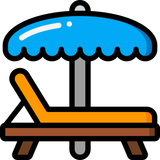 cama solar icono gratis