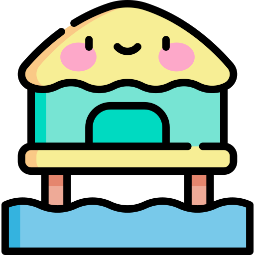 casa en la playa icono gratis