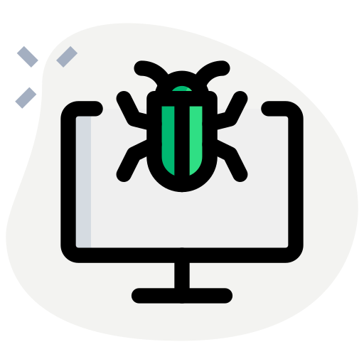 Computer bug - free icon