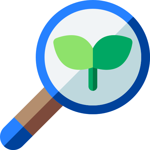 Magnifying glass Basic Rounded Flat icon