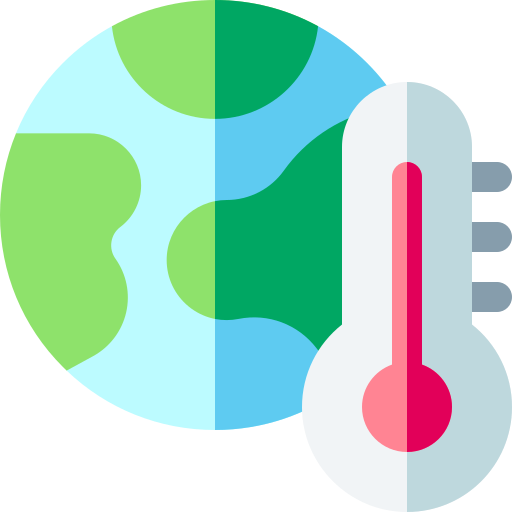 Global Warming Basic Rounded Flat Icon