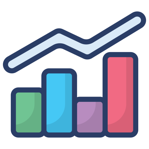 tabla de crecimiento icono gratis