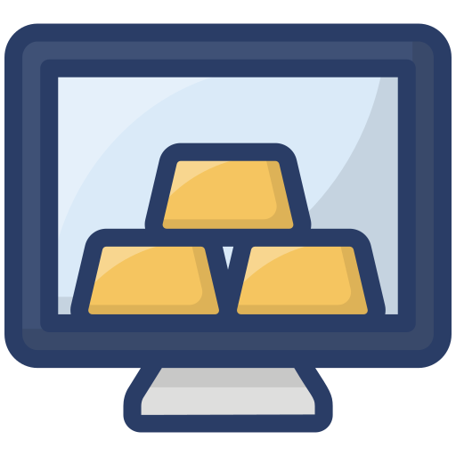 Золотые слитки бесплатно иконка Золотые слитки бесплатно иконка