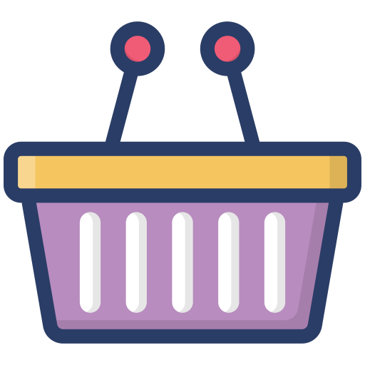 cesta de compras grátis ícone