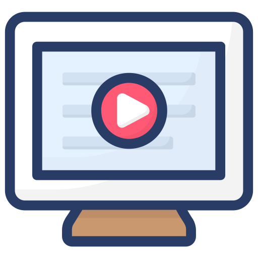 Video stream Generic Outline Color icon