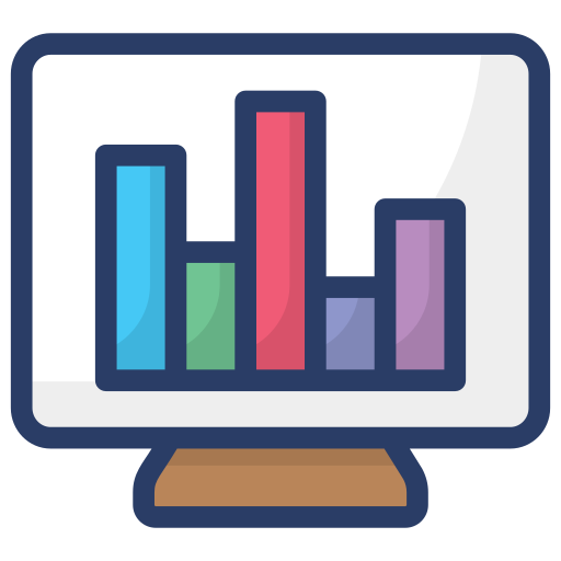 Analytics Generic Outline Color icon