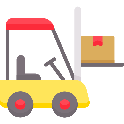 Forklift - Free shipping and delivery icons