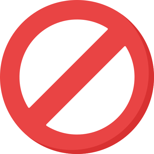 proibido grátis ícone