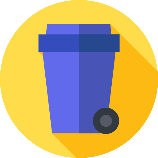 contenedor de basura icono gratis