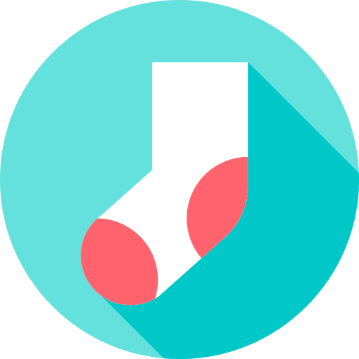 Socks Flat Circular Flat icon