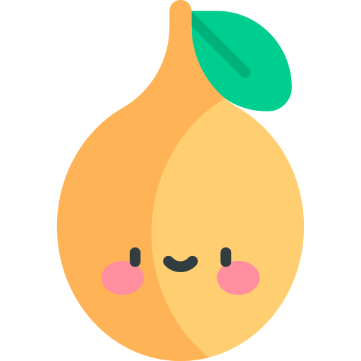 Passion Fruit Kawaii Flat Icon