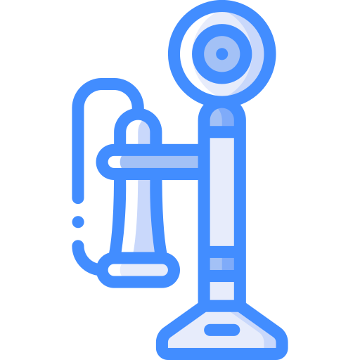 Telephone Basic Miscellany Blue Icon