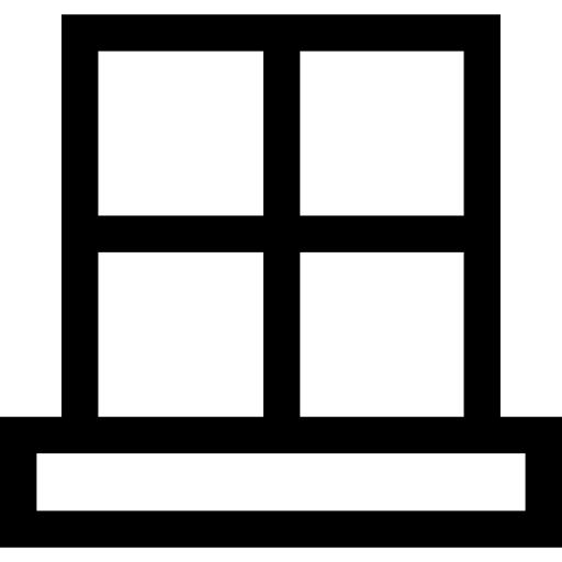 Window Basic Straight Lineal icon