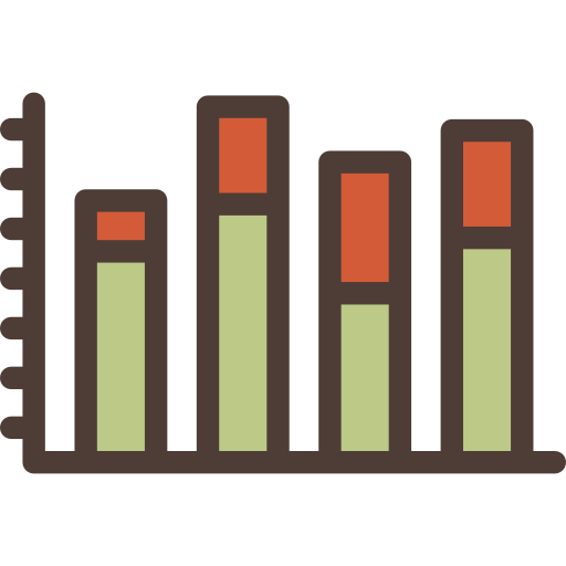 gráfico de barras icono gratis