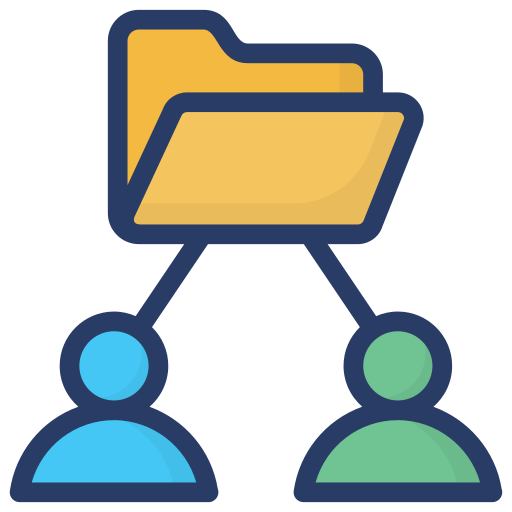 Shared folder Generic Outline Color icon