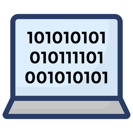 código binario icono gratis