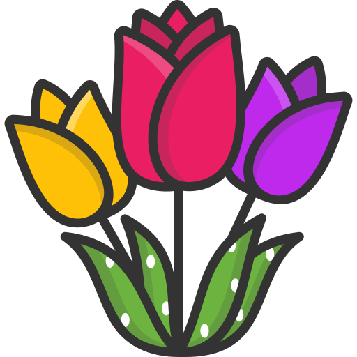 tulipanes icono gratis