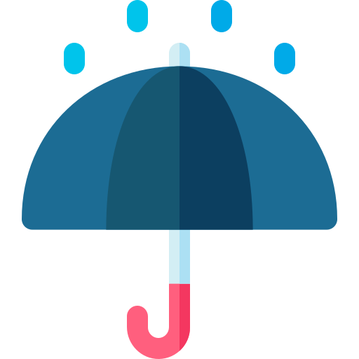 Umbrella Basic Rounded Flat icon