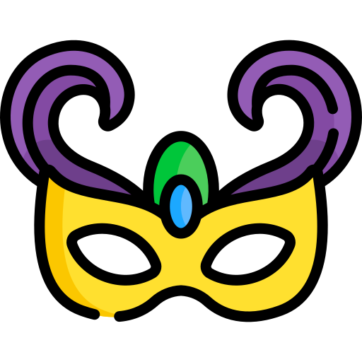 Carnival mask Special Lineal color icon