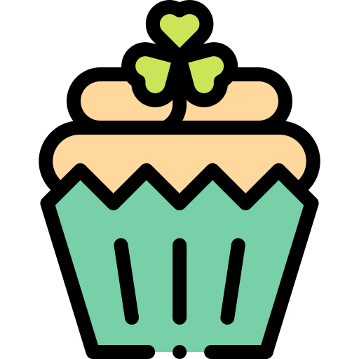 Cupcake Detailed Rounded Lineal color icon