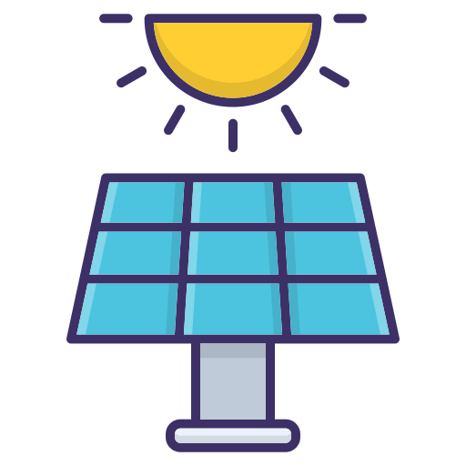 panel solar icono gratis