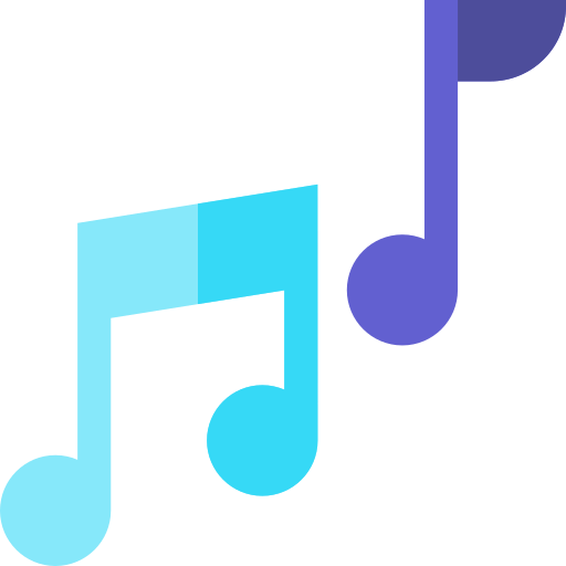 Music icon Basic Straight Flat