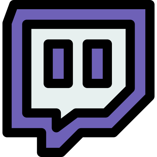 Twitch Generic Outline Color icon