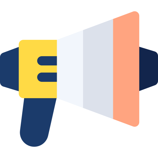 Megaphone Basic Rounded Flat icon