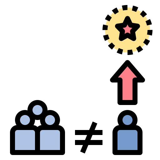 Difference Noomtah Lineal Color Icon 6831