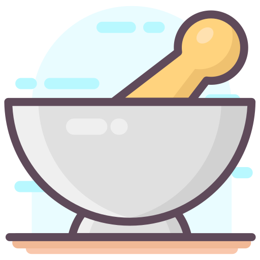 mano de mortero icono gratis