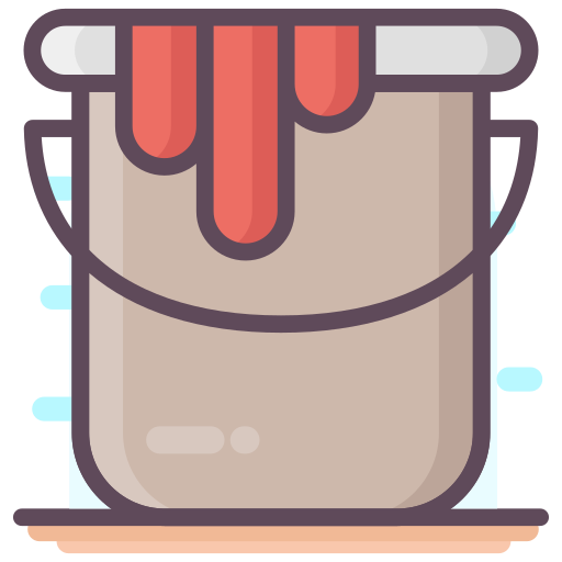 Paint bucket Generic Outline Color icon