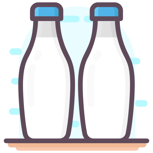 botella de leche icono gratis