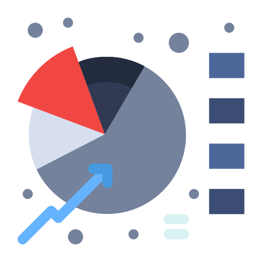 gráfico circular icono gratis