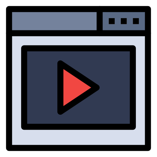 reproductor de video icono gratis