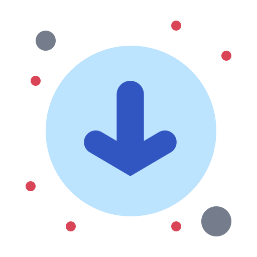 flecha hacia abajo icono gratis