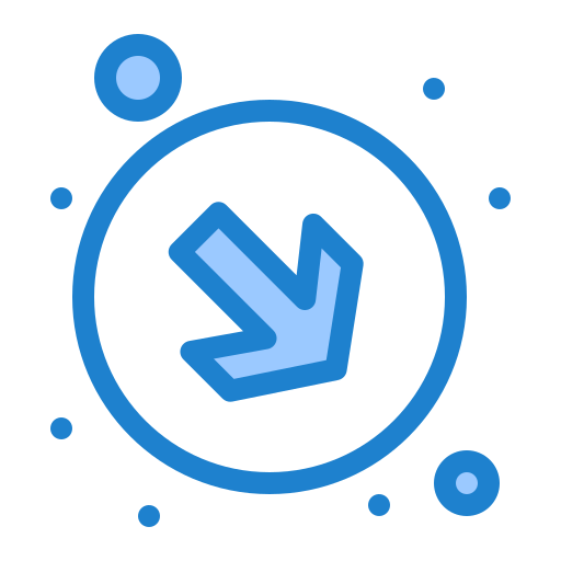 flecha hacia abajo icono gratis