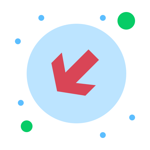 flecha hacia abajo icono gratis