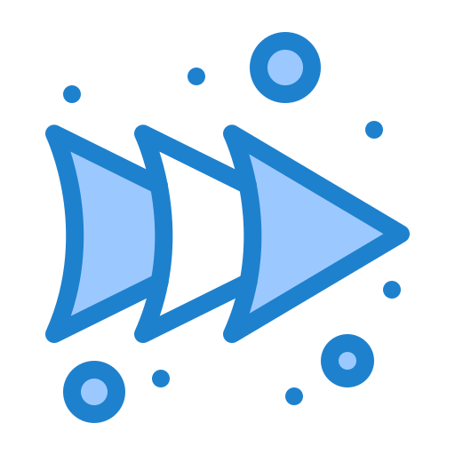 Right arrow Generic Blue icon