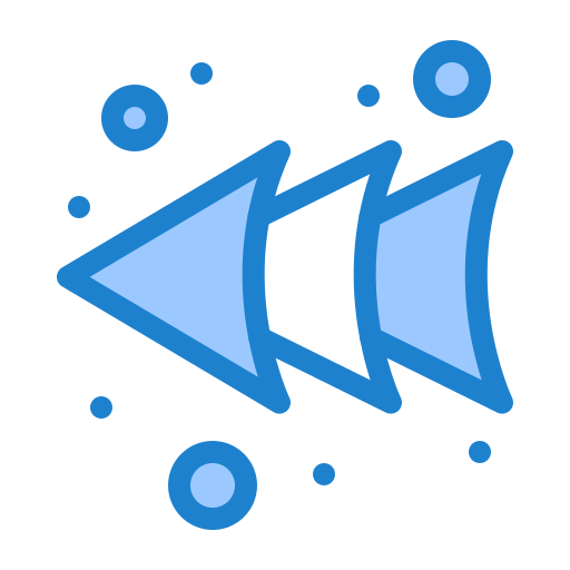 Left arrow Generic Blue icon