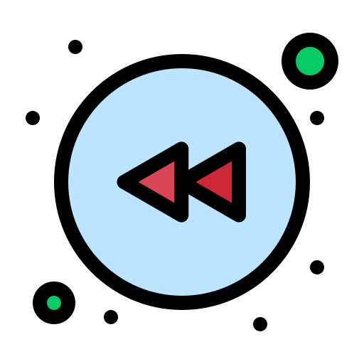 rebobinar icono gratis