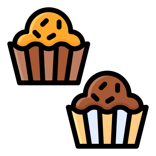 Muffin Generic Outline Color icon