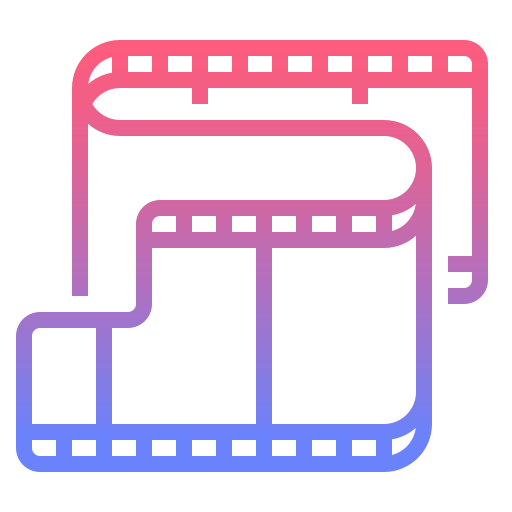 Film strip Nhor Phai Lineal Gradient icon