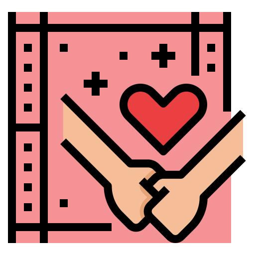 película romántica icono gratis