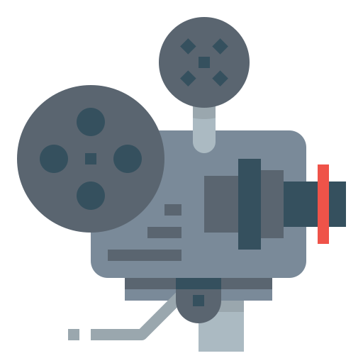 Movie projector Nhor Phai Flat icon