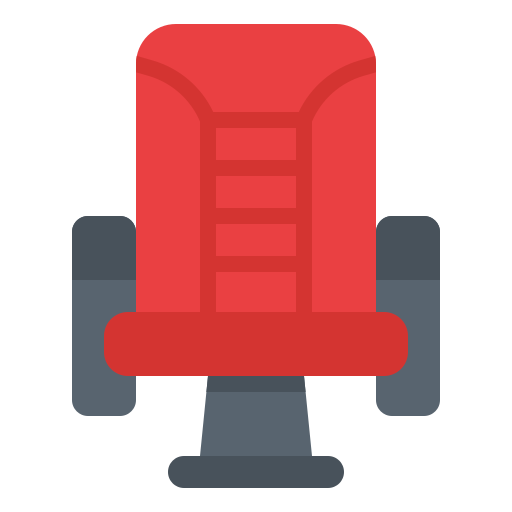 asiento de la película icono gratis