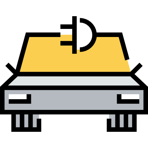 coche eléctrico icono gratis